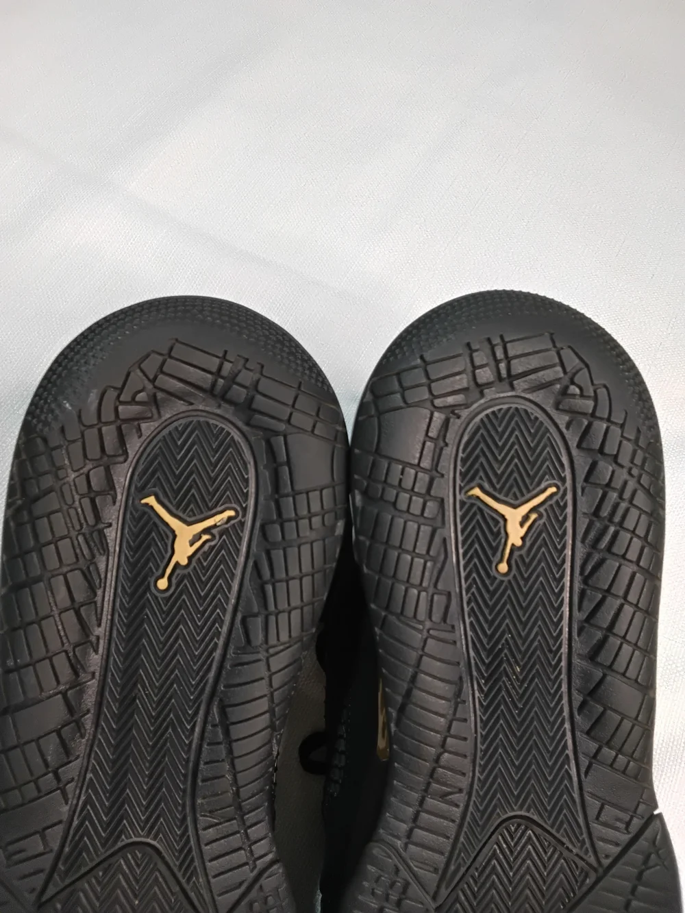 Jordan Mars 270 Black Sneakers with Gold Jumpman Sz 12.